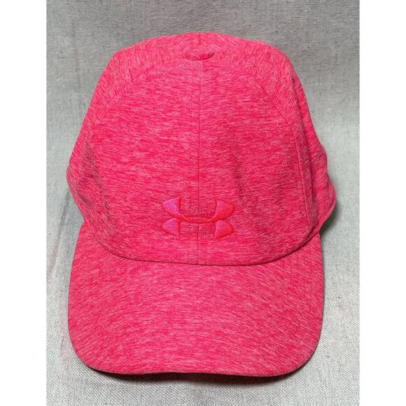 Under Armour UA Adjustable Hat Stretch Wicking Running Cap Outdoor Pink - Picture 3 of 6